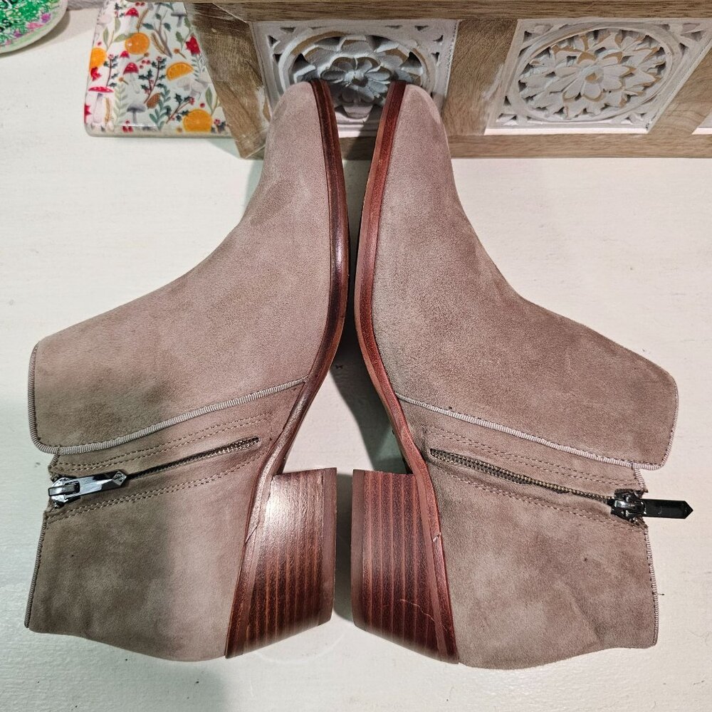 Sam Edelman Womens Sz 8.5 M Petty Suede Booties Western Comfort Casual Boots - Picture 6 of 11